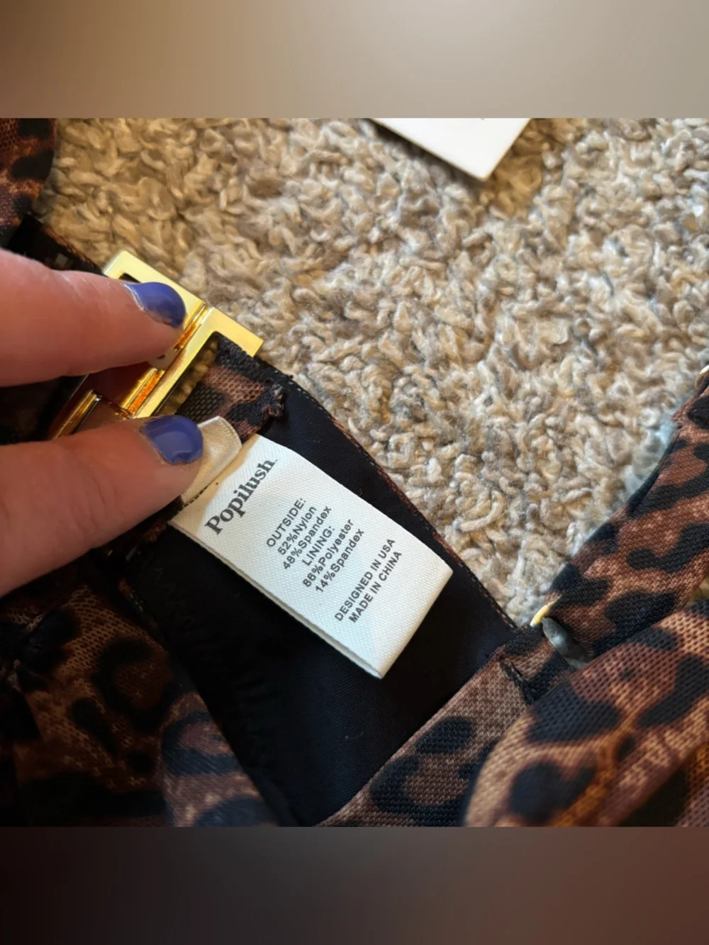 Popilush nwt leopard